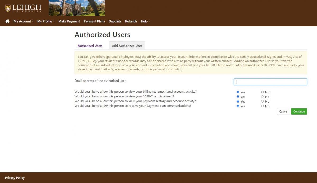 Undergraduate Students Finance & Administration